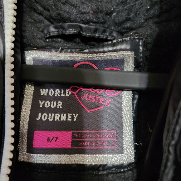 Girls justice puffer coat - Picture 8 of 11